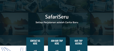 SafariSeru Landing Page ui