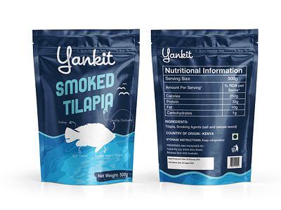 Smoked Tilapia Dried food packaging design dried food fish packaging food packaging design packaging packaging design product packaging smoked tilapia