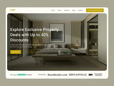 Real Estate Website design home rental housing landing page minimal property management website property search real estate real estate website real estate website design rent residence ui uiux ux web web design website