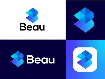 Beau B professional unique logo design for business app b luxury logo b minimal logo b modern logo b professional logo b tech logo b unique logo branding design graphic design illustration logo minimal logo modern logo tech logo ui