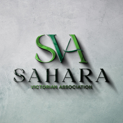Sahara Association Logo Design 3d logo branding clean design graphic design illustration logo logodesign modern ui vector