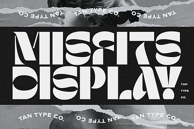 TAN MISFITS Free Download bold bold font display font display type fat font fun fun font retro stencil display stencil font