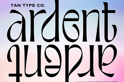 TAN ARDENT Free Download art deco art deco typography fashionable type groovy groovy font retro font retro type