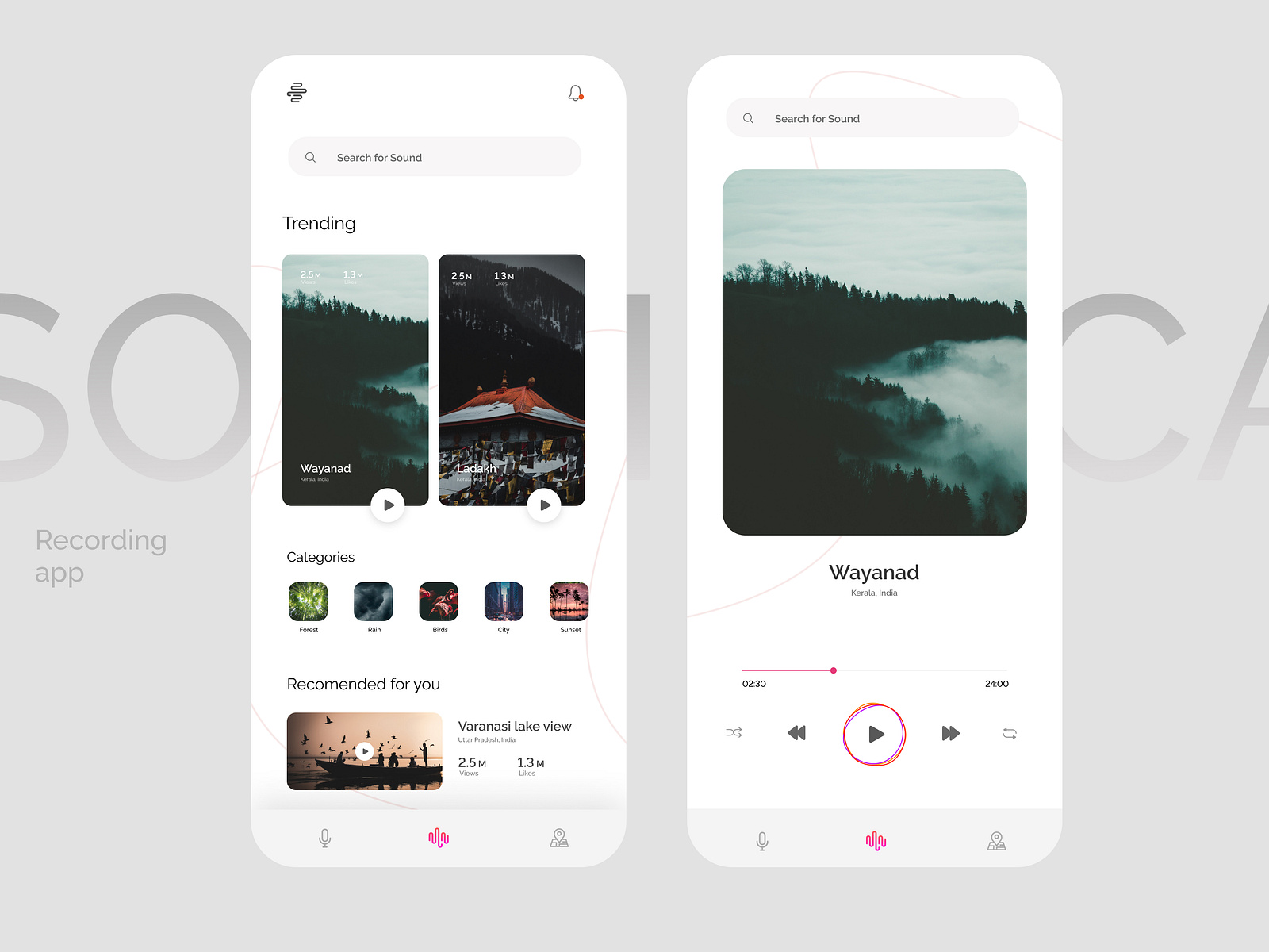 Soundscape App Design By Rinoy On Dribbble