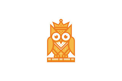 Queen Owl Logo avatar branding creative freedom king owl media owl logo queen owl unique