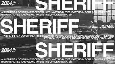 Sheriff's Office 02 art concept creative helvetica layout modern typography