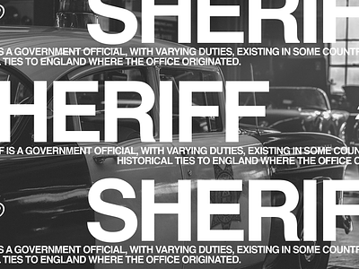 Sheriff's Office 02 art concept creative helvetica layout modern typography