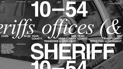 Sheriff's Office 01 art concept creative helvetica layout modern typography