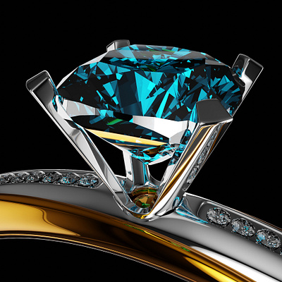 Diamond Ring Render 3d jewelry 3d render 3d ring blender diamond jewelry render ring