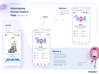 Redesigned Unstop Explore Page (404 Error)
