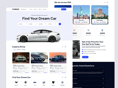 CarDealer - Car Selling Website branding graphic design motion graphics ui