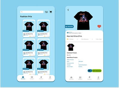 Fashion Apps mobile ui