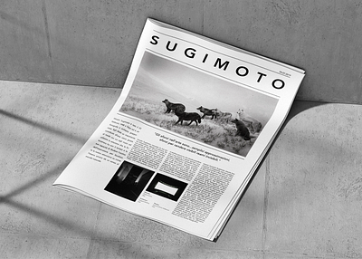 Hiroshi Sugimoto - An Hypothetical Newspaper graphic design