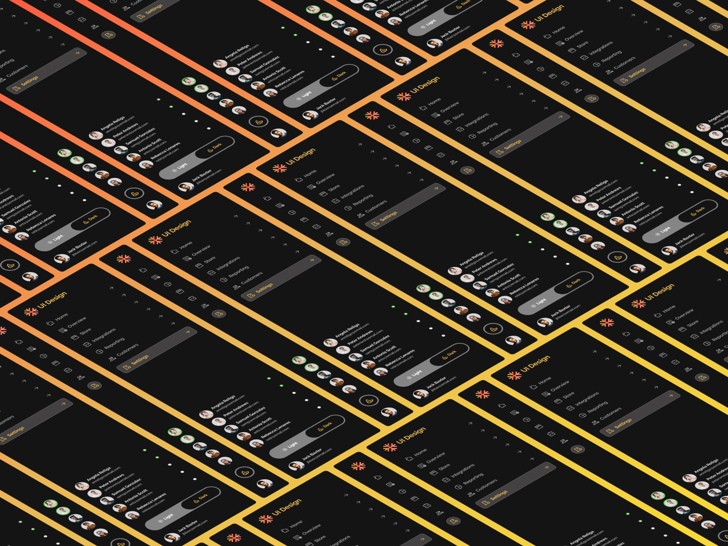 UI Design - Navigation Bar (Dark Mode) 3d animation branding design elementor figma graphic design illustration logo motion graphics typography ui vector