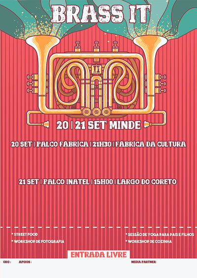 Designs for Brass iT Festival (Portugal) advertising branding colors design festival graphic illustration poster publicity vector
