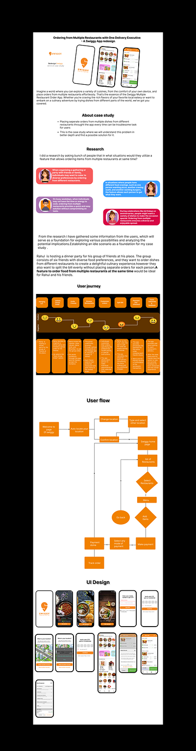 A Swiggy app redesign case study design ui ux