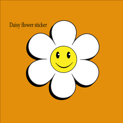 Daisy flower sticker design sticker sticker design stickers