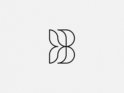 B monogram — unused concept b bare brand identity brand mark branding delicate dermatology feminine fine icon identity mark letter lettering lettermark logo minimalist outline symbol typography uniline
