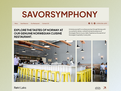 Savor Authentic Norwegian Flavors Landing Page UI ui ui ux design mockup
