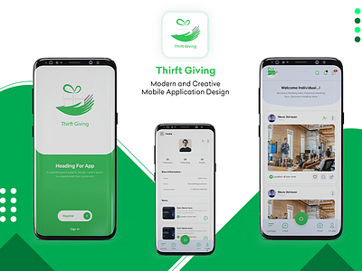 Mobile App Design (Thirft Giving) 3d animation app branding design graphic design illustration logo mobile app mobile application motion graphics naseebdesigner ui vector website