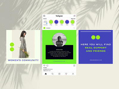 Women's community branding concept design figma graphic design illustration instagram post photoshop ui ux