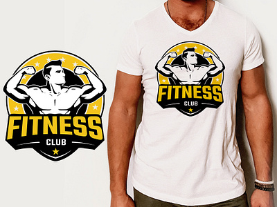GYM Tshirt Logo branding custom t shirt design fitness tshirt graphic t shirt gym design gym tshirt logo illustration logo t shirt t shirt design tshirt typography ui