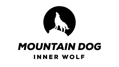 Mountain Dog Logo branding design digital design dog graphic design illustrator inner wolf logo web dev