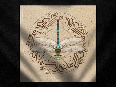 Dragonfly cover art graphic design handstyle hip hop illustration