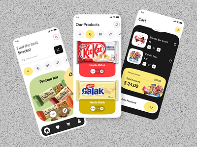 Snacks Ordering App app design grocery mobile app mobile app design snacks snacks app design ui uiux