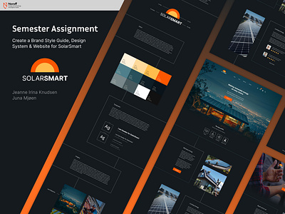 SolarSmart Semester Assignment brand style guide branding design system logo ui web