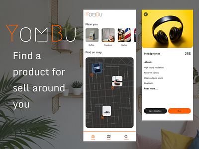 YomBu app design graphic design store ui ui design ux design