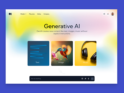 Generative AI genai uiux genai web app genai website generative ai generative ai concept generative ai design