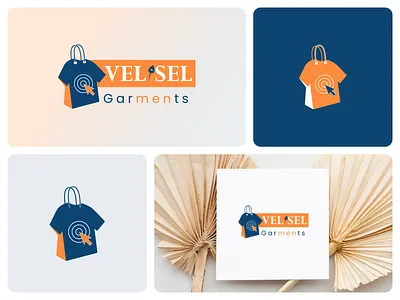 VelSel Garments Logo & Business Card Design apparel logo brand cloth logo clothing logo clothing shop cloths cloths shop logo creative logo dress logo dress shop fashion logo garments garments business card garments logo garments logo design logo mens fashion logo mens garments velsel velsel garments