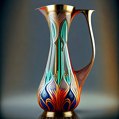 Gleaming Elegance: Artisanal Pitcher and Pot Creations art design