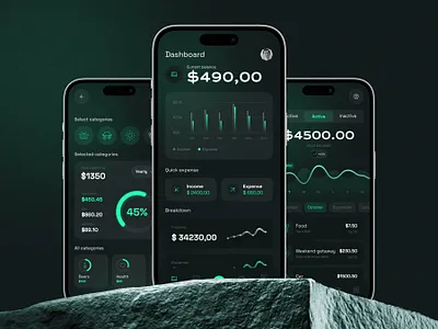 Finance App UI Kit cryptoapp finance app financial modern ui asset ui kit