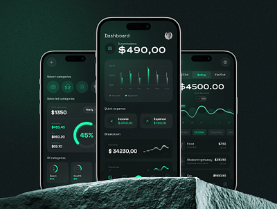 Finance App UI Kit cryptoapp finance app financial modern ui asset ui kit