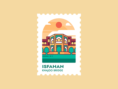Isfahan - Iran graphic illustration iran persian