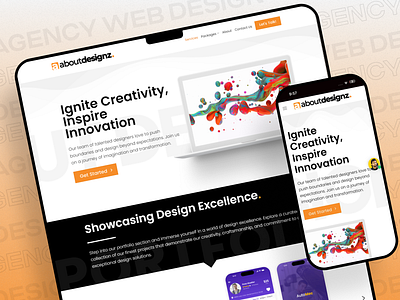 Agency Web Design agency web design agency website branding graphic design landing page design landing page ui design logo ui ui ux design web design website design