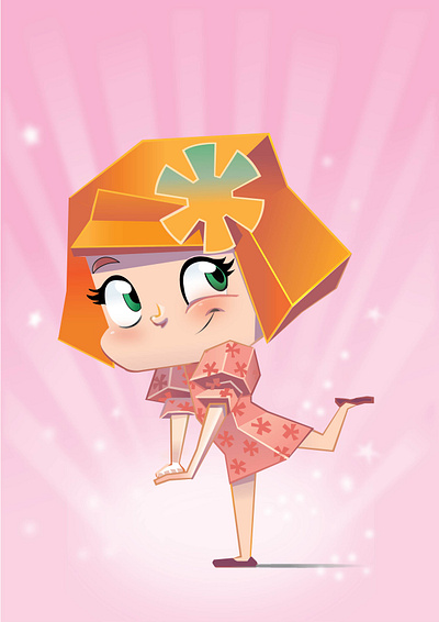 Cartoon Girl 2d 2d illustration adobe illustrator artwork cartoon cartoon character cartoon girl cartoon illustration character character illustration illustration illustrator vector art