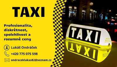 Taxi business card branding graphic design