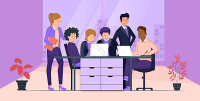 Office Illustration 2d 2d illustration adobe illustrator cartoon cartoon illustration character illustration characters flat illustration illustration illustrator office office illustration vector vector illustration