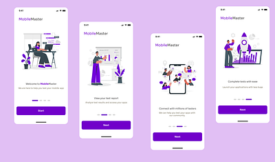 MobileMaster-Onboarding screens ui