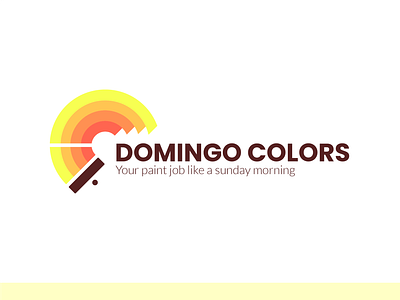 DOMINGO COLORS logo modern logo painting logo