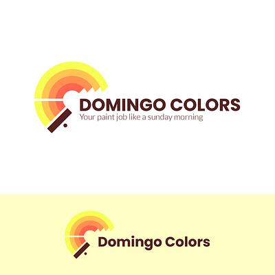 DOMINGO COLORS logo modern logo painting logo