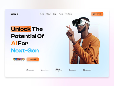 GEN-Z Future of AI ai appdesign dailydesign design future genz ios mobiledesign nextgen productdesign technology template ui uidaily ux web design