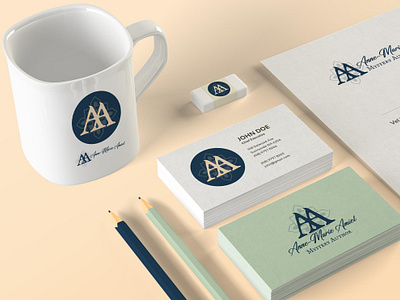 Anne-Marie Amiel Author Branding Project author branding brand suite branding logo