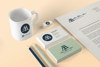 Anne-Marie Amiel Author Branding Project author branding brand suite branding logo