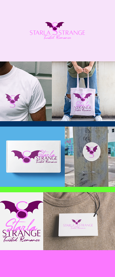 Author Starla Strange Branding & Website Project author branding brand suite logo one page website website