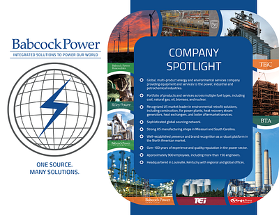 Babcock Power Subsidiary Flowchart corporate corporate flier design energy flier flowchart graphic design handout vector