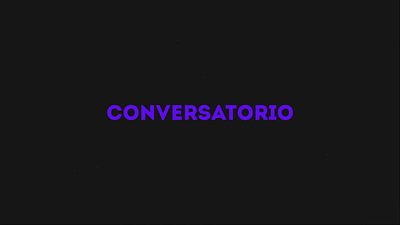 Conversatorio_Universidad animation design graphic design logo